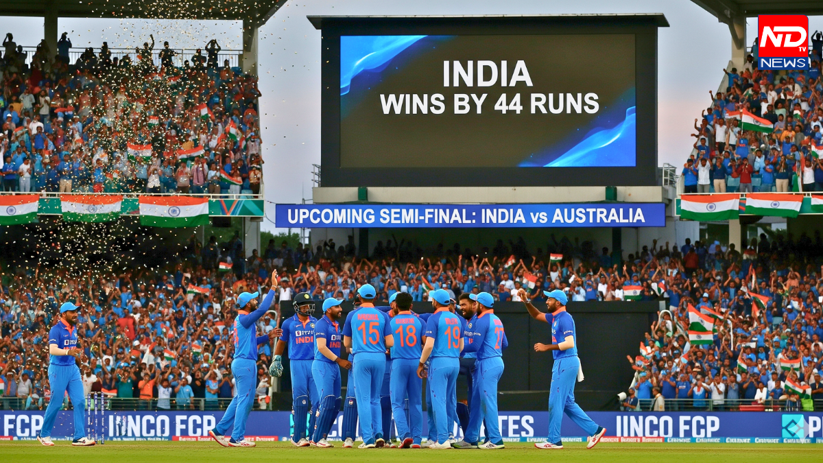 India beat New Zealand by 44 runs,