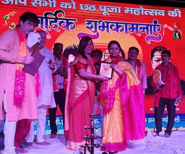 दिल्ली पैरा स्पोर्ट्स एसोसिएशन की अध्यक्ष पारुल सिंह को समाजसेवियों ने किया सम्मानित