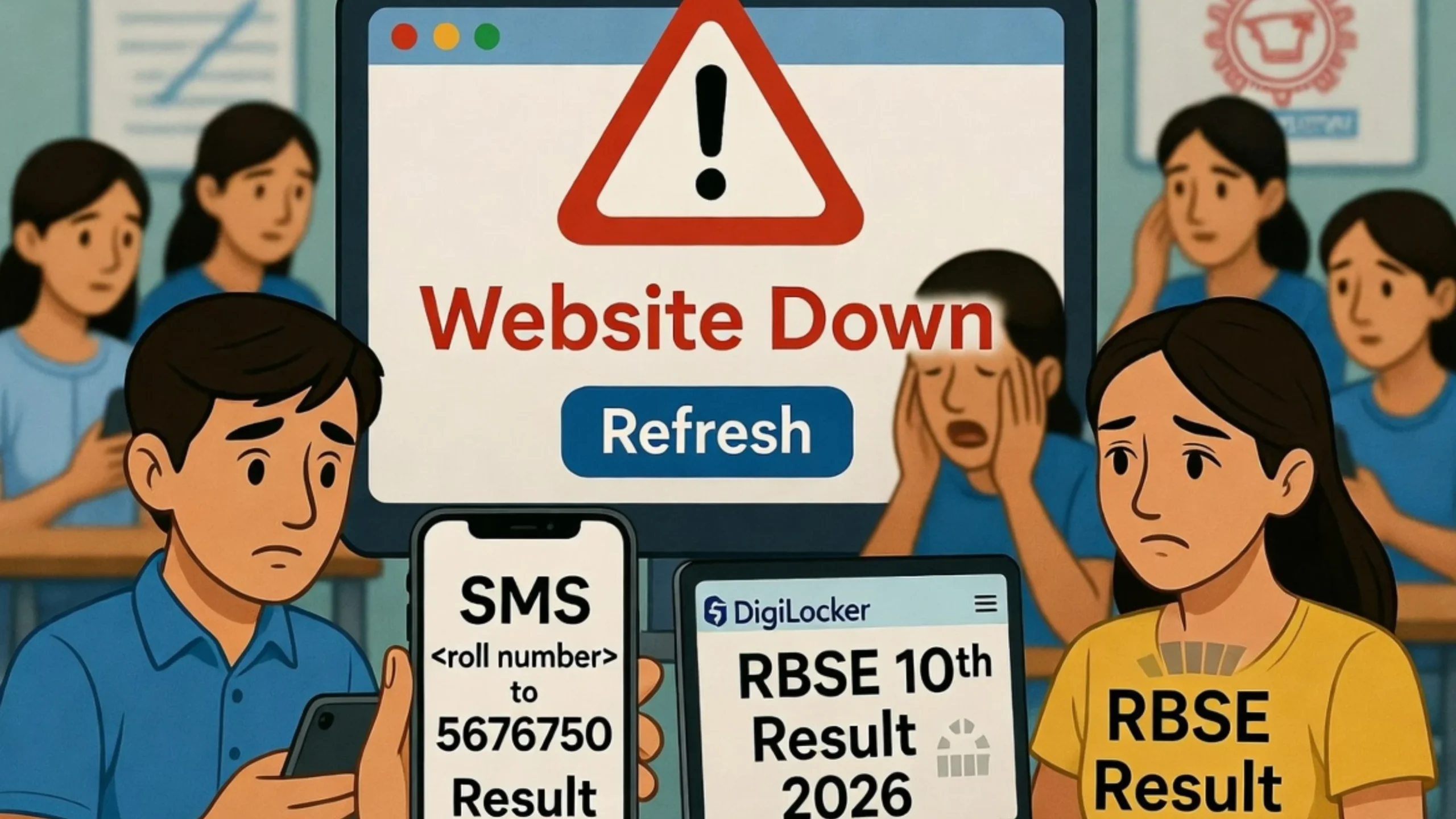 RBSE 2026: राजस्थान बोर्ड की वेबसाइट डाउन है, तो अब कैसे चेक करें 10वीं रिजल्ट?