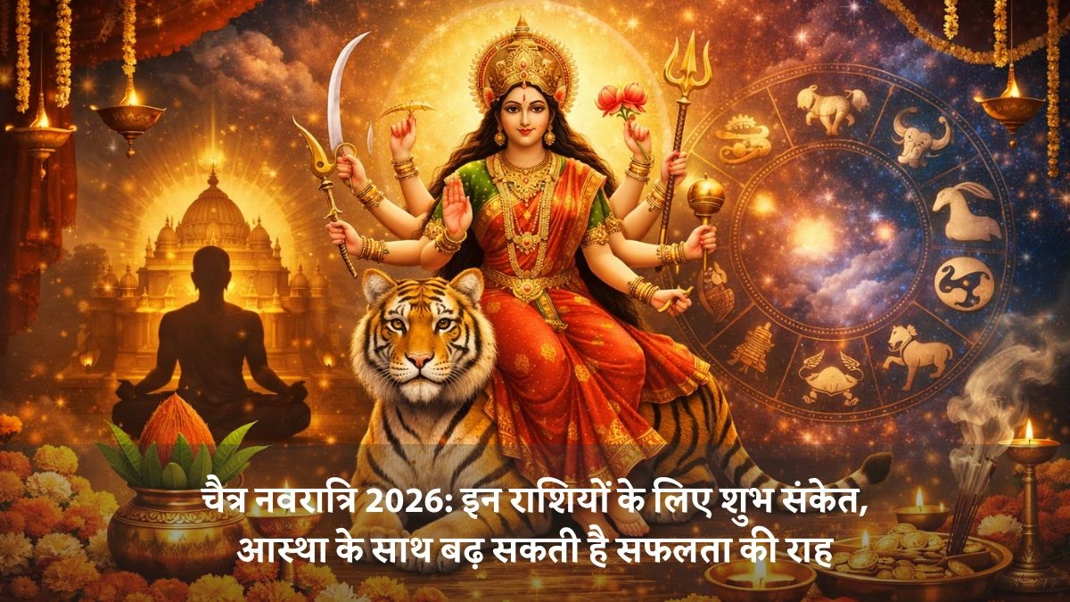 चैत्र नवरात्रि 2026: इन राशियों के लिए शुभ संकेत, आस्था के साथ बढ़ सकती है सफलता की राह