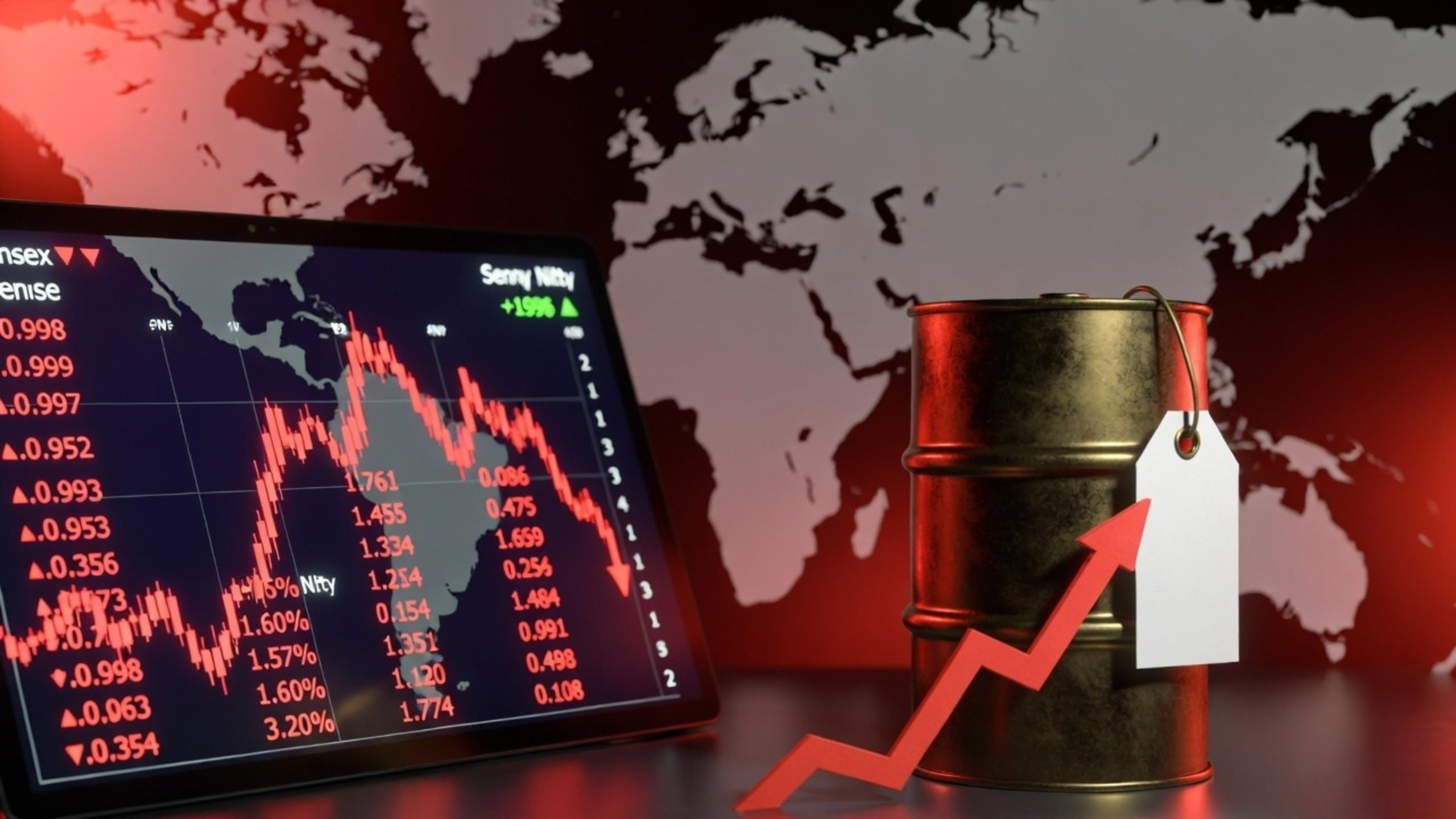 मिडिल ईस्ट तनाव का असर: शेयर बाजार में भारी गिरावट, सेंसेक्स-निफ्टी लुढ़के