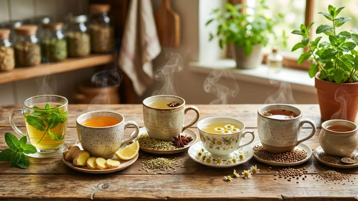 पेट में गैस और भारीपन खत्म! इन 6 हर्बल टी से मिलेगा झटपट आराम