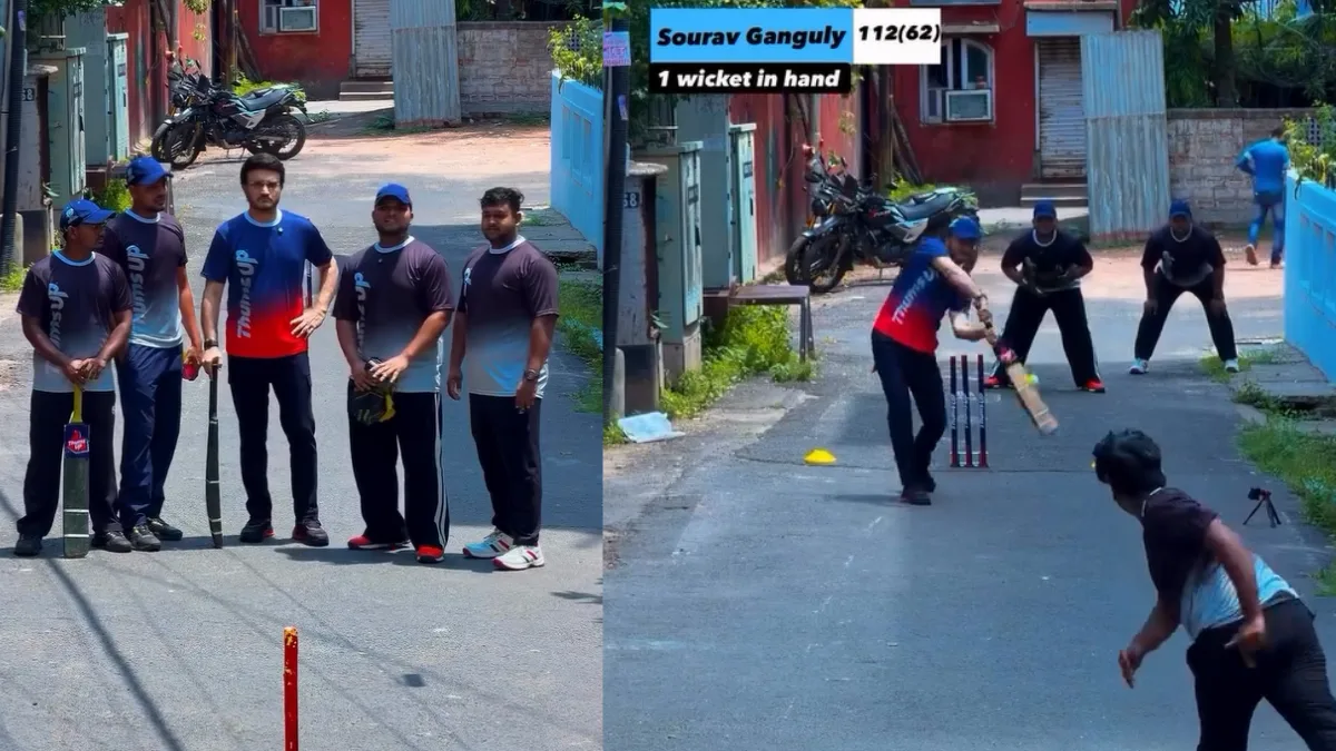 अपने डेब्यू स्ट्रीट मैच में छाये सौरव गांगुली, 58 गेंदों में ठोक दिया शतक…