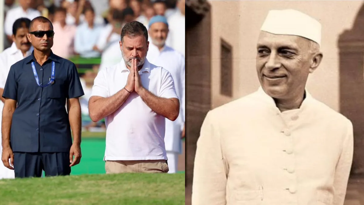 RAHUL GANDHI TRIBUTE TO PANDIT NEHRU