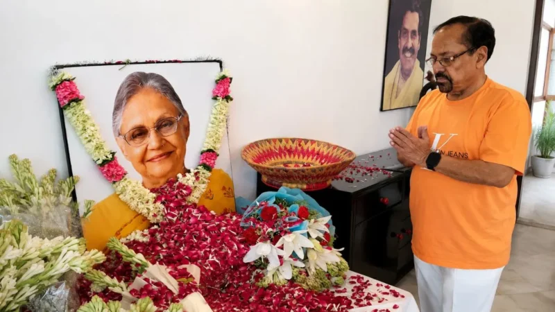 शीला दीक्षित की जयंती पर विजय शंकर चतुर्वेदी ने अर्पित की श्रद्धांजलि, दिल्ली के विकास में उनके योगदान को किया याद