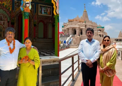 अयोध्या पहुंचे वरिष्ठ पत्रकार राकेश सिंह और पारुल सिंह, श्रीराम जन्मभूमि मंदिर में राष्ट्र की सुख-समृद्धि के लिए किया पूजन