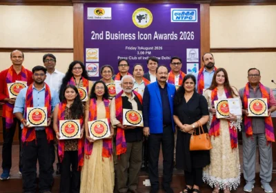 मीडिया फेडरेशन ऑफ इंडिया के बिजनेस आइकन अवॉर्ड्स 2026 में विभिन्न क्षेत्रों के उत्कृष्ट योगदानकर्ताओं का सम्मान