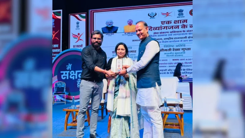 ‘दिव्यांगों के नाम एक शाम’ में दिल्ली पैरालंपिक समिति के अध्यक्ष पारुल सिंह सम्मानित