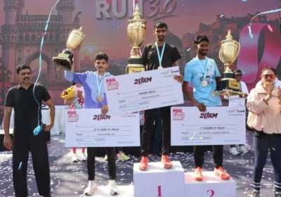 Hyderabad Pink Power Run 3.0: 35 हजार लोगों ने लगाई दौड़, ब्रेस्ट कैंसर जागरूकता का दिया संदेश