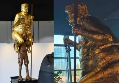Donald Trump Naked Statue