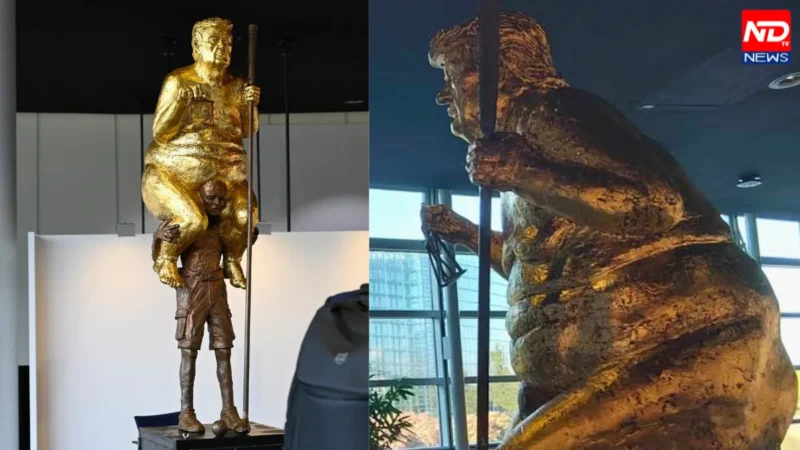 Donald Trump Naked Statue