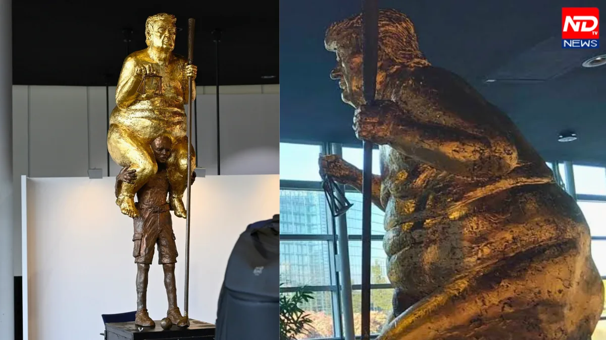 Donald Trump Naked Statue