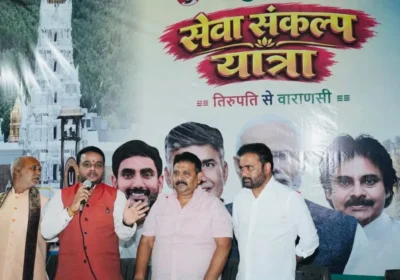 सेवा संकल्प बाइक यात्रा 2,000 किमी का सफर तय कर तिरुपति से वाराणसी पहुँची